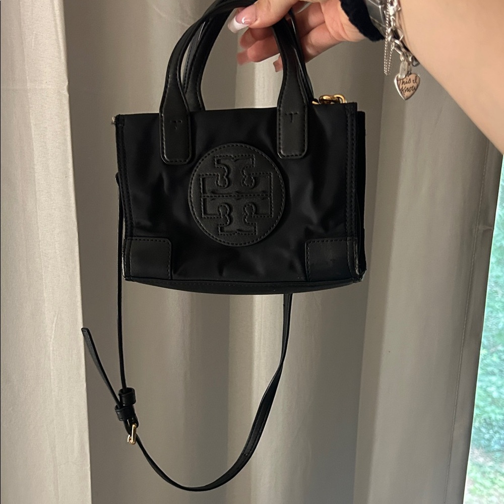 Tory Burch Black Mini Ella tote bag
